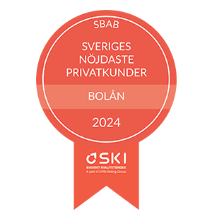 Badge från Svensk Kvalitetsindex för sveriges nöjdaste privatkunder inom bolån 2024